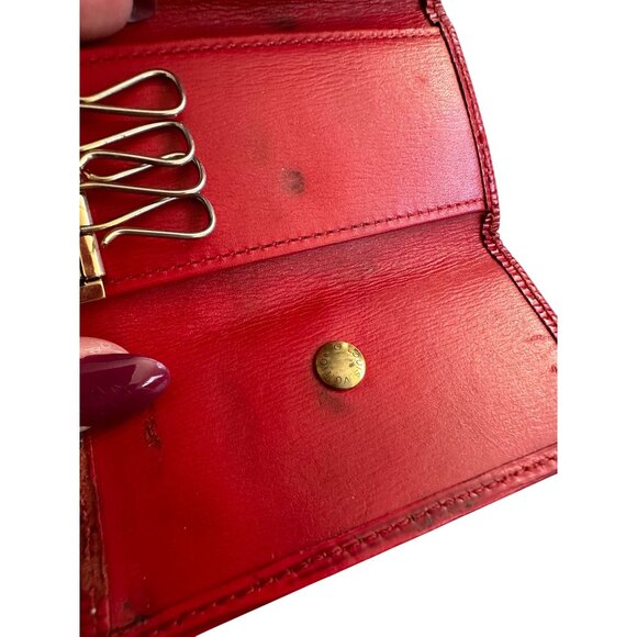LOUIS VUITTON Red Epi Leather Keyholder Case - Picture 6 of 8